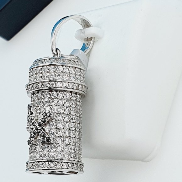 "925 Sterling Silver Cubic Zircon Pendant, UU1P7A7111 - Picture 7 of 11